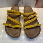 Indigo rd. Mustard Yellow Braided Strappy Sandal Womens 9.5 M Photo 0