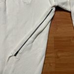 Quince Organic Cotton Fisherman Side Zip Maternity & Nursing Sweater Ivory Small Photo 8