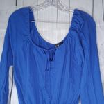 Lulus Blue Long Sleeve Romper Photo 1