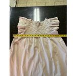 Scarlett Poppies Dress Sz XS Sundress Cotton Ruffle Beige Pockets Beachy Light Tan Photo 9