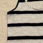 Mary Jane Black and White Lace Tank Top Photo 1