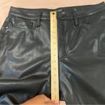 Judy Blue ‎ Faux Leather Black Tummy Control High Rise Straight Leg Pants Size 32 Photo 11
