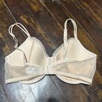 Wacoal  retro chic nude semi sheer lacy sides 36D bra Photo 1