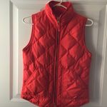 J.Crew BRIGHT ORANGE GOOSE DOWN VEST. XS. Photo 0
