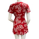 Superdry  Vintage Mini Wrap Red Floral Dress Size 4 Photo 4