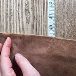 Vintage Montgomery Ward 1950s Suede Longline‎ Jacket Coat Small medium lined Brown Photo 8