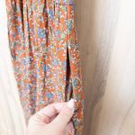 Live to be spoiled Womens Wide Leg Jumpsuit Size S Rust Floral Boho Cottage Photo 8