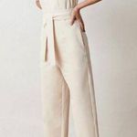 ADAY Power Suit Sleeveless Straight Leg Cottagecore Country Jumpsuit Bib Large Photo 0