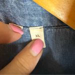 Soft Surroundings Roll Tab Tencel Lyocell Womens XL Long Sleeve Button Shirt Photo 5