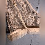 Free People Care FP Reya Lace Bralette in Cream. Size Large Photo 7