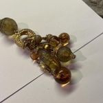 Bijoux Signed Gold Tone Necklace Chain Crystal Beads Bead Tassel Dangle Photo 3