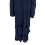 Lulus Tier Elegance Navy Long Sleeve Tiered Maxi Dress Size 2X Blue Photo 6