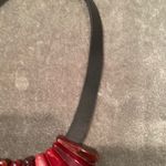 Anthropologie VINTAGE ANTHRO Leather Statement Necklace Photo 5