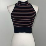 Victoria's Secret Victoria Secret Women’s Halter Crop Top Ribbed Black and Pink Size XS Photo 3