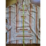 Roxy Women Sz S Waves & Rays Terry Striped Poncho Baja Hoodie Hippie Beach Boho Photo 4