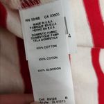 Karen Kane Red Cream Striped Dolman Top Size Small Photo 5