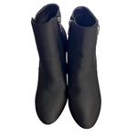 Unisa  Boots Womens Size 8.5 Black Ankle Booties Block Heel Side Zip Buckle Photo 3