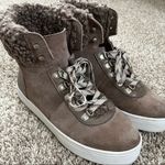 Sam Edelman  Leather Faux Shearling Upper High Top Lace Up Seude Snow Boots 8.5 Photo 7