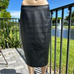 BCBGMAXAZRIA “Natilie” or “Natalie” faux leather black pencil skirt sz S Photo 2