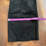 Old Navy  Linen Blend Wide Leg Pull On Drawstring Pants Black Small Photo 4