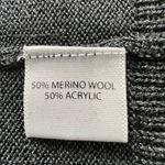 Saks 5th Avenue Saks Fifth Avenue Gray Cowl Neck Merino Wool Blend Knit Midi Dress Size Large Photo 3