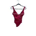 MiracleSuit ‎ Women's Burgundy Solid Swimwear One Piece Bodysuit Size 18 Photo 3