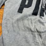 PINK - Victoria's Secret  Gray Floral Quarter Zip Sweatshirt Women's Size Small Photo 1