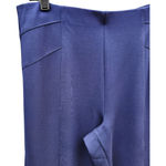 Dennis Basso Italia Knit Relaxed Fit Pants Rich Navy Womens Medium PullOn NWOT Photo 4