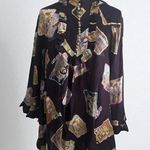 Zimmermann Purple Silk Celestial Zodiac Swing Dress Size 1 / US 6 Photo 0