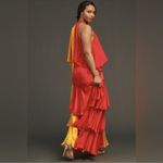 Anthropologie Pinnacle by Shruti Sancheti Mock-Neck Colorblock Ruffle Dress NEW Photo 5