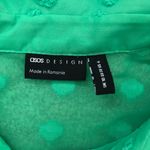 ASOS New without tag DESIGN oversized shirt in bright green dobby, size US 6 Photo 5