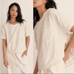 Free People  WE THE FREE Palo Alto Top In Ivory size L Photo 1
