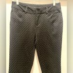 Faded Glory Mid-Rise Black & White Printed Work Skinny Straight Leg Pants Slacks Photo 2