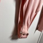 Pale Pink One Piece Long Sleeve Scoop Neck Tie Bodysuit Women’s Sz XS EUC Photo 2