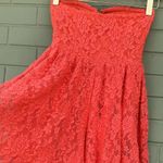 Material Girl orange strapless shorts jumpsuit/romper woman’s size xtra small Photo 6