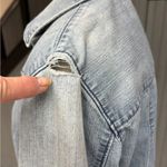 Ralph Lauren Polo Jeans Co  Light Wash Denim Button Up Shirt Medium Distressed Photo 6