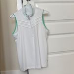Unique Vintage 3 for $15!! White mint green sleeveless tennis tank top Photo 1