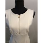 Calvin Klein  Size 6 sleeveless Front zip Womens Dress Off White Photo 3