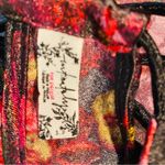 Free People  dark romantic floral satin halter style slip dress. Size small Photo 4