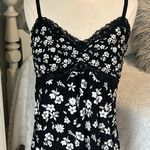 secret treasures Lacey Black Floral Nightie Cami Padded Top Photo 1