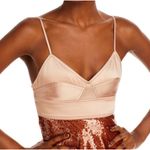 ALC Frank A.L.C. Gisele Corset Sequin Midi Dress | Brown | Size 2 | NWT Photo 5