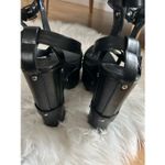 YRU black platform heels size 12 women’s midnight call style Photo 3