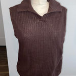 ZARA  Brown Sleeveless Knit Sweater Vest Photo 0