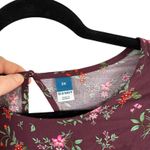 Old Navy  Puff Sleeve Purple Floral Maxi Shift Dress Boho NEW Womens Plus 2x Photo 3