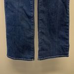 Eddie Bauer Dark Wash Curvy Bootcut 5-Pocket Tan Contrast Stitching Jeans-Size 8 Photo 4