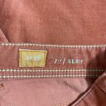 Pilcro and the Letterpress Anthropologie Orange Serif Corduroy Pants - Size 26 Photo 4