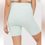 Aerie  Offline Mint Green Embossed Floral Bike Shorts Photo 0