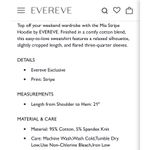 Evereve  MIA striped hoodie navy blue white womens size medium nautical casual Photo 9