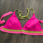 Becca  Rebecca Virtue Sunrise Color Block Banded Halter Top Bikini Size S Small Photo 2