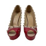 Valentino Garavani  Rockstud Two Tone Platform Pumps Peep Toe Size 41 Photo 3